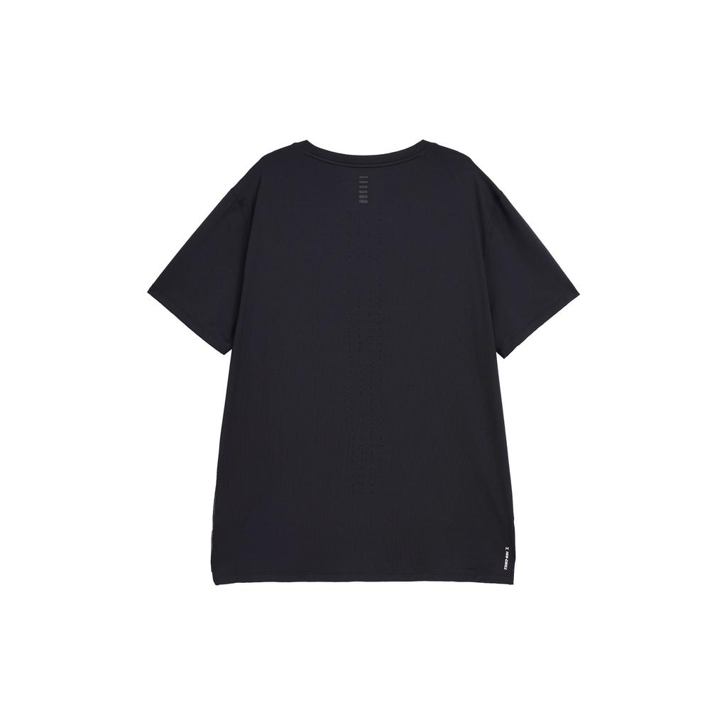 Under Armour Iso-Chill Running Striped Short Sleeve T-Shirt Men Tops Black 1376518-004