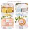 Square Arch Rectangle Cookie Cutter Mold Wavy Round Shaped Blessing Frame Fondant Cookie Cutting Die Baking Cake Decorating Tool