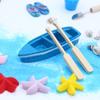 Creative Beach Scene Display Set with Accessories For Doll House Enthusiasts Microlandscape Beach Seashore Scene Setting