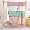 2D Digital Printing, Striped Plaid Blanket Fresh Flannel Blanket eBay Blanket Spring Autumn