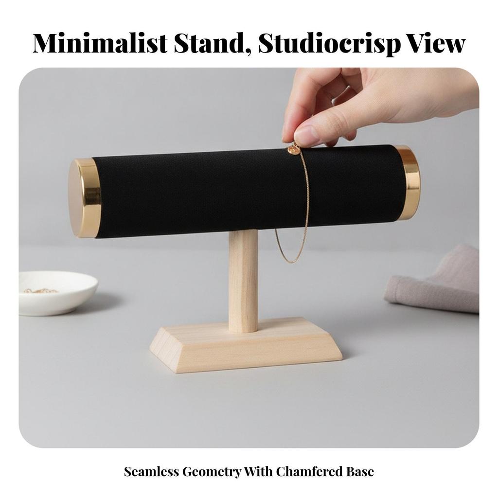Jewelry Display Padded Bar Elegant Stand Modern