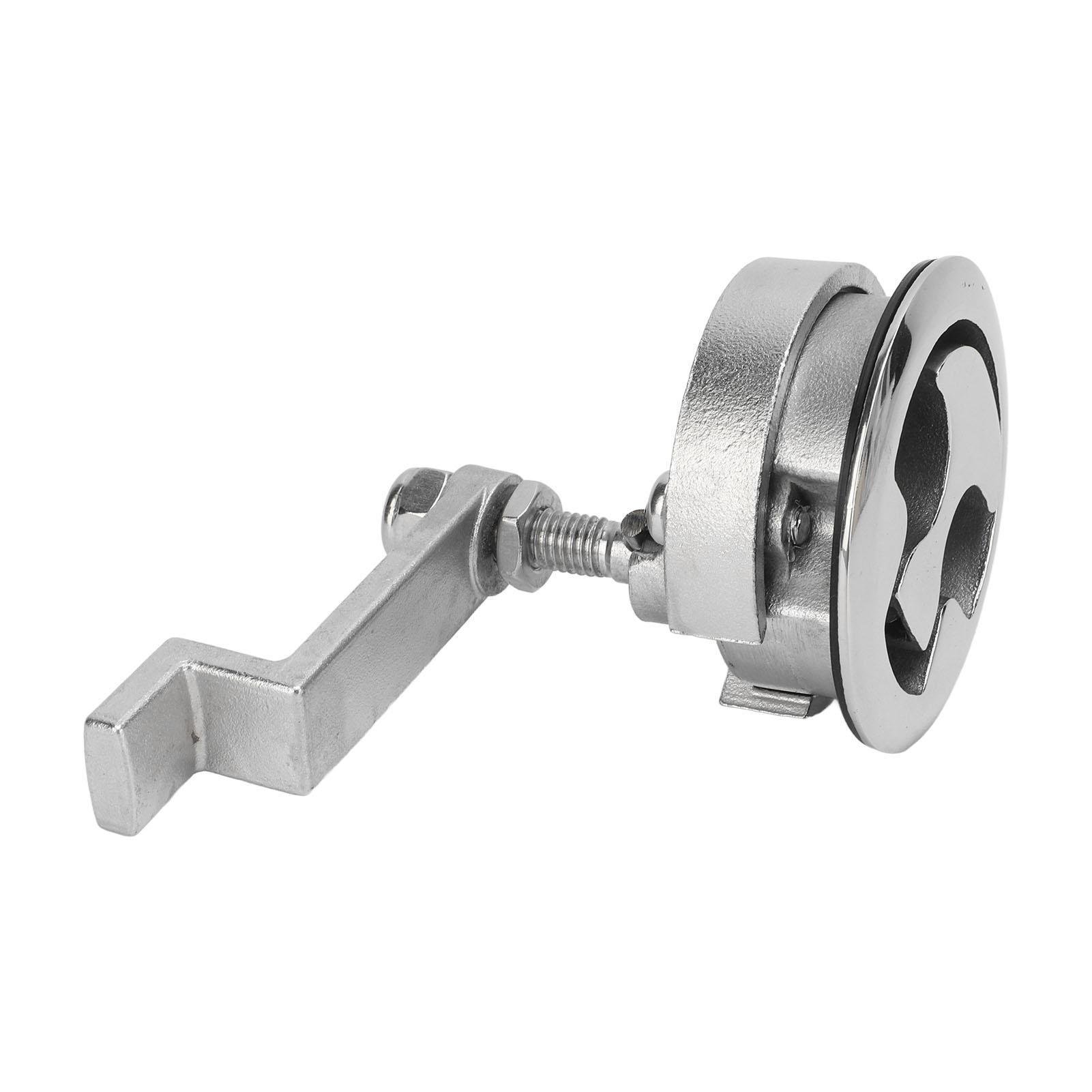 

Boat Floor Handle Lock Marine Hatch Latch Flush Mounted Stainless Steel Mirror Polished for Ship Cabinet Drawers