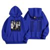 Unisex Casual Letter Print Hoodie Long Sleeve Loose Fit Sweatshirt for Men and Women