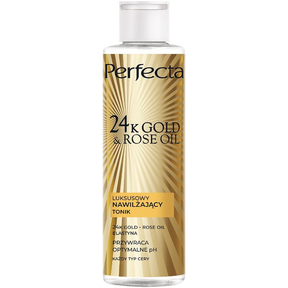 Luxury Hydrating Face Toner with 24K Gold & Rose Oil, 200ml