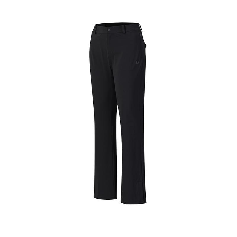 

FILA Golf Series Fashion Simple Classic Comfortable Versatile Sports Golf Micro Flare Knitted Casual Pants Women pants Deep-Black A11W625804FBK M
