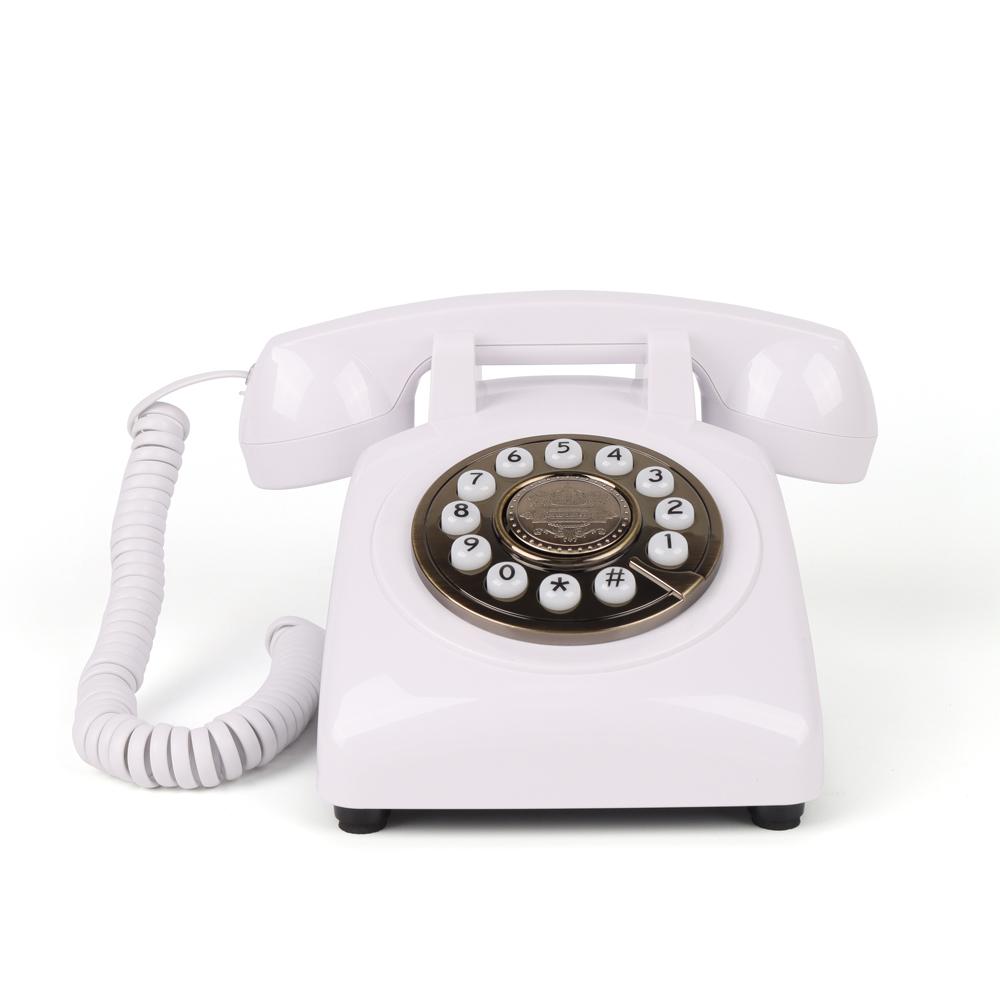 Audio Message Book Voice Record Vintage Telephone Recorder with Wireless BT Function Wedding Phone C
