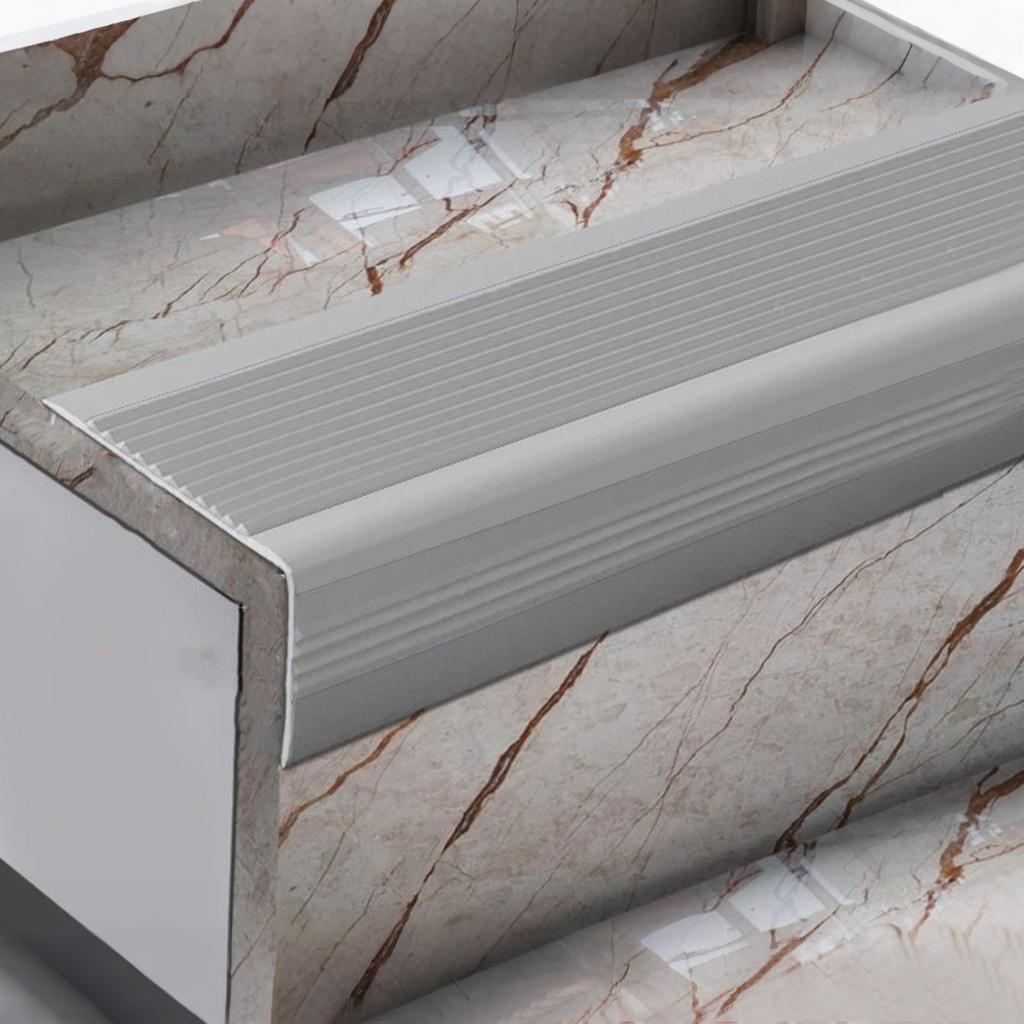 Yousheng 100CM Antiderapant Profil Nas Treaptă L-Formă Treaptă Scară Autocolant Protector Margine Scară Impermeabil Interior Exterior Profil Nas Scară