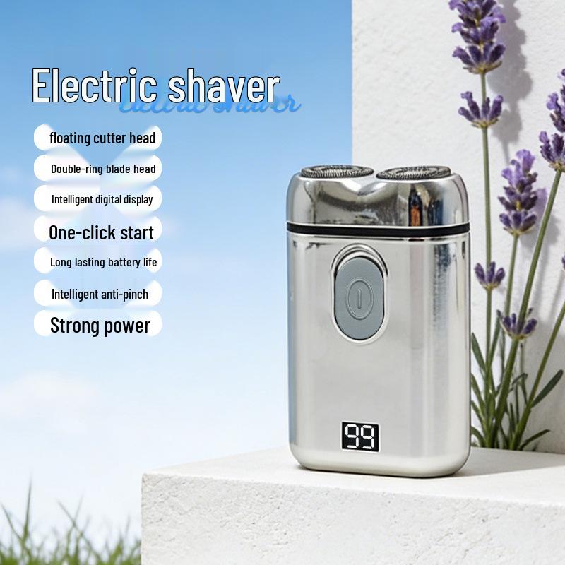 Dual-Head Electric Rechargeable Men's Floating Beard Shaver