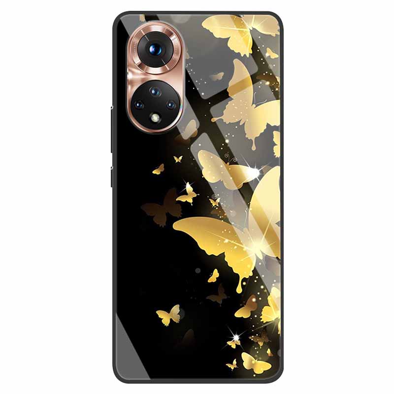 Luxury Case for Huawei Honor 50 Cover Tempered Glass Cover for Huawei Honor 50 Phone Case Honor50 6.57" Coque Bag Fashion Bumper