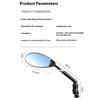 1/1/1Pair Bicycle Rearview Mirror Anti-glare Handlebar Safety Rearview 161 Degree Adjuatable Rearview Mirror Cycling Accessories