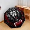 FootballAnimals Pattern Pattern New Style Umbrella, 1 Piece Automatic Folding Umbrella, Portable Travel Umbrella, Outdoor Umbrella, Birthday Gift