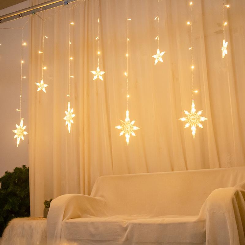 Samsung LED Curtain String Lights - Stars & Moon Decoration for Festivals