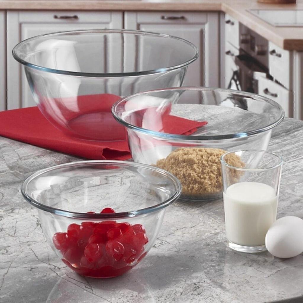 Glass Meal Prep Set Bowl Mixing Bowl Home Kitchen