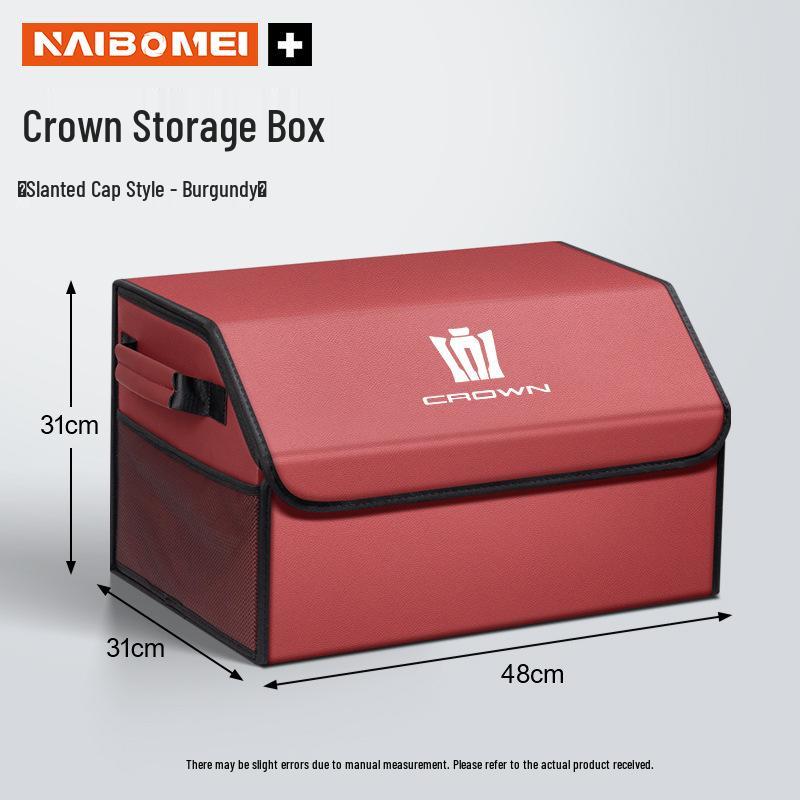 Car Trunk Organizer for Crown, Land Rover, and Vellfire: Storage Box and Interior Accessories