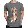 Maine Coon Orange Novelty 100 Cotton TShirt Maine Coon Tops Tees For Unisex