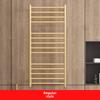 304 Stainless Steel Electric Heated Towel Rack with Golden Controller