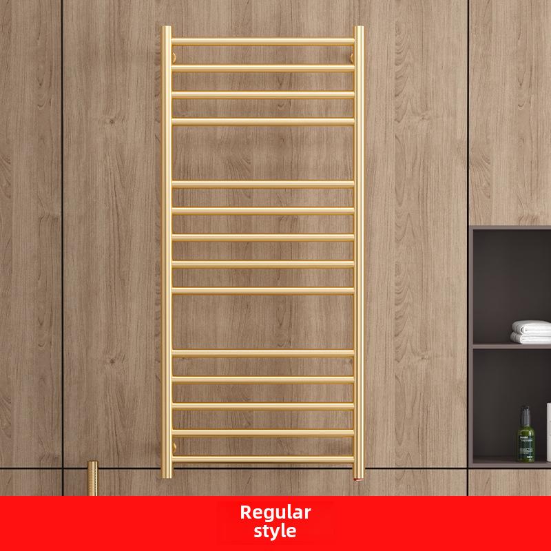 304 Stainless Steel Electric Heated Towel Rack with Golden Controller