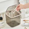 Transparent Desktop Trash Can Household High-value Kitchen Countertop Dining Table Small Bedroom Bedside Car Paper Basket