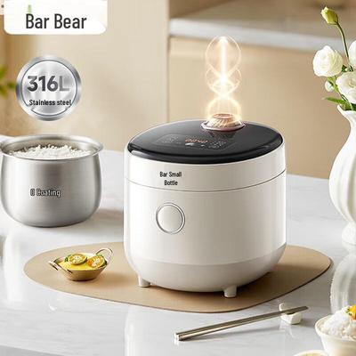 BEAR Olla arrocera compacta multifunción de 1.6L enchufe CN (adaptador incluido)