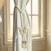 2PCS Creative Pearl Curtain Buckle Artificial Pearl Curtain Rope Curtain Binding  Home Decor