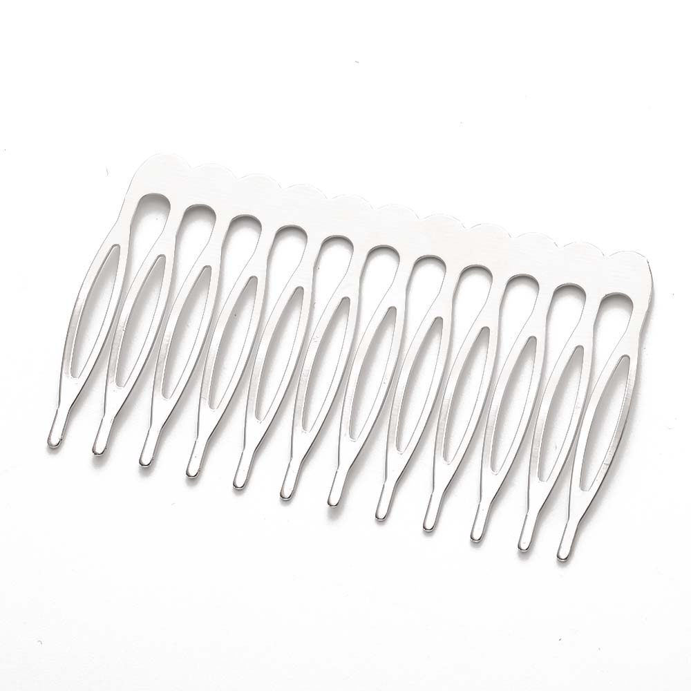 10pcs 5/8/10/12/18/22 Dents Métal Cheveux Côté Clip Peigne Épingles à Cheveux Pour Femmes Mariage Voile Nuptial Coiffure Artisanat Outil de Fabrication de Bijoux