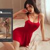 Camiciola da Notte in Seta di Latte Ultra-Corta: Pigiama Sexy in Stile Battle Suit