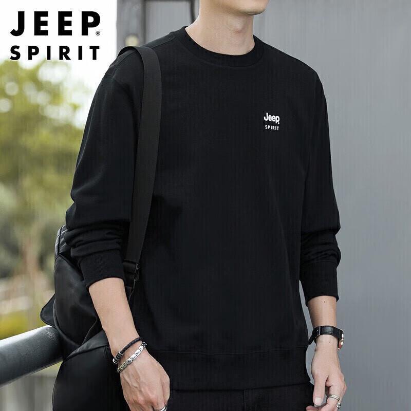 JEEP SPIRIT Men's Autumn/Winter Crewneck Sweatshirt