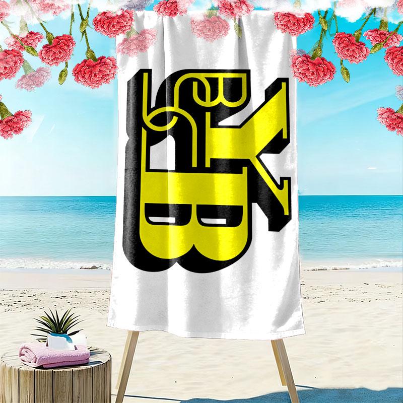 BSC Young Boys Print Beach Towel, Large Soft Quick Dry Towel for Beach Camping Swimming