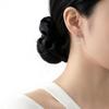 Crystal Star Moon Earrings Temperament Zircon Ear Stud Elegant Ladies' Ear Accessories  Wedding