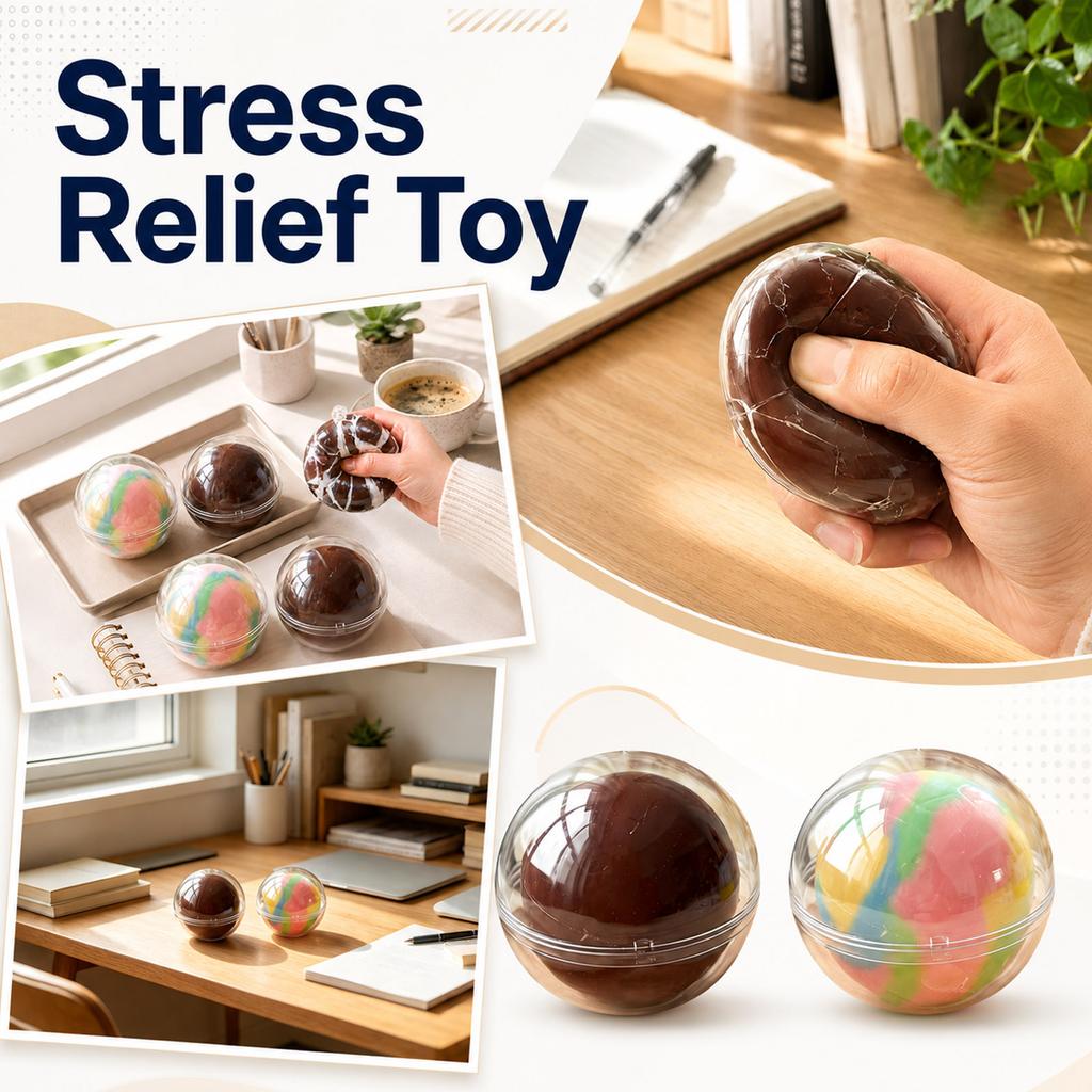 Handmade Soft Squeeze Ball Sensory Toy Durable Stress Relief Fidget Toy for Anxiety and Focus Development
