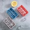 Safe and Odorless Silicone Ice Cube Tray with Cover 6 Cavity Ice Maker