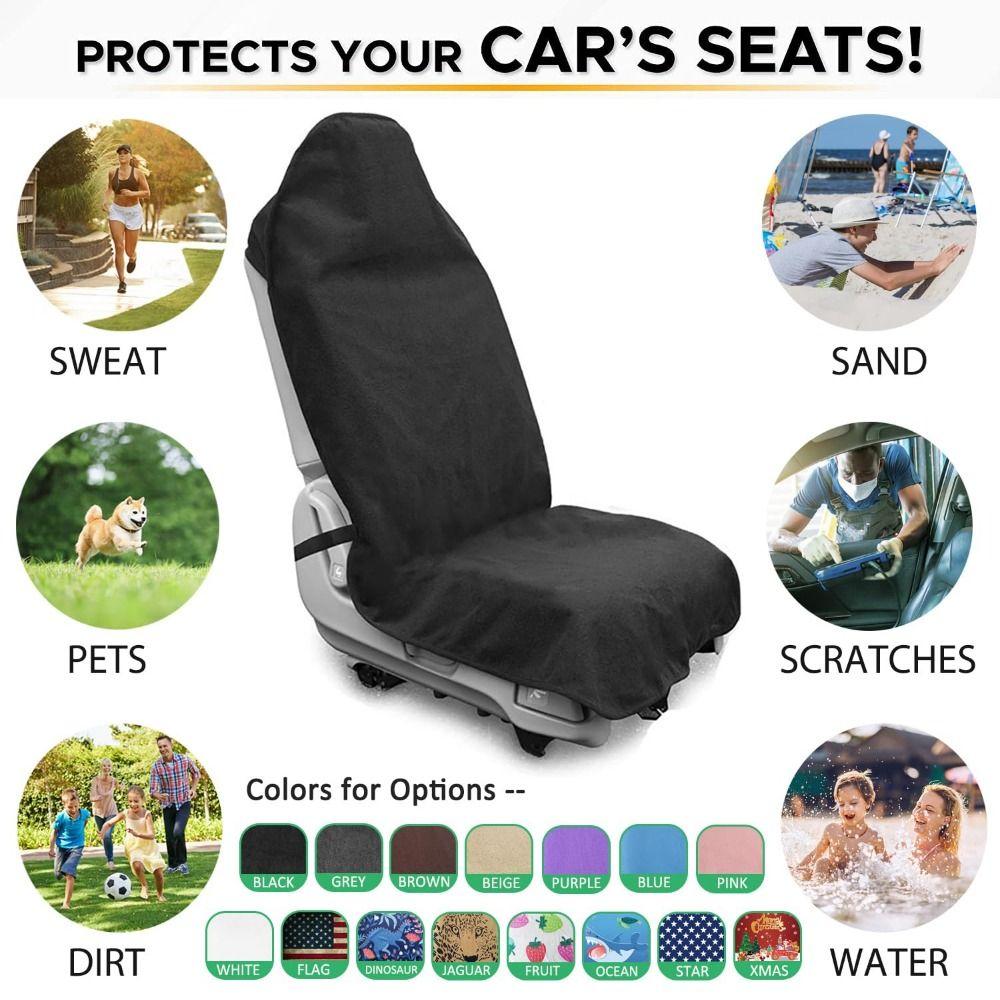 Machine Washable Car Seat Covers Waterproof Non-Slip Seat Protectors Sport Activities