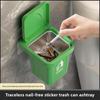 Wall-mounted high-value trash can ashtray household decoration personalized living room creative ornament with cover anti-fly ash smoke