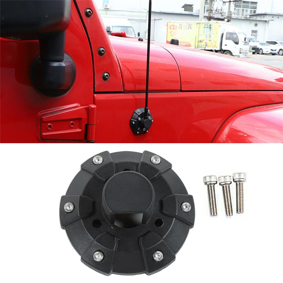 Antenna Base Cover For Jeep Wrangler JK JL JLU JT Rubicon Sahara Sport 2007-2021