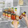 Rectangular Fridge Organizer Storage Strong Bearing Force Neat Keeping Refrigerator Turntable Organizer Stylish for Kitchen