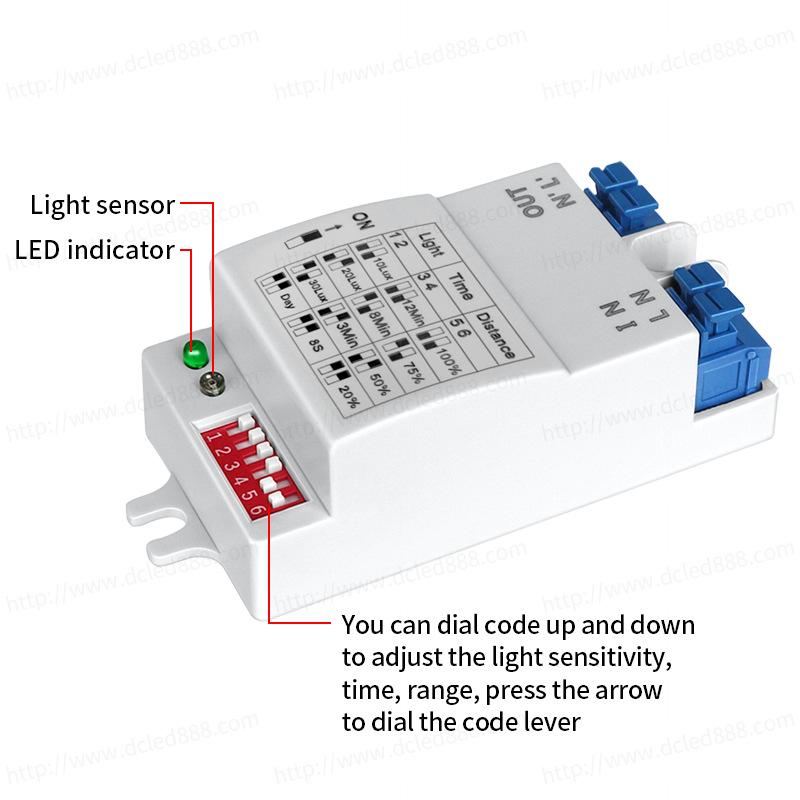 Microwave Radar Motion Sensor Light Switch
