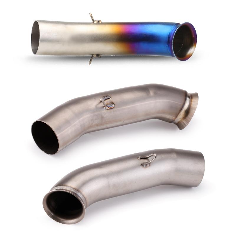 For 125 250 390 DUKE RC390 Motorcycle Exhaust Connector Tube Mid Middle Link Pipe Slip On Exhaust System 2017 2018 2019 2020