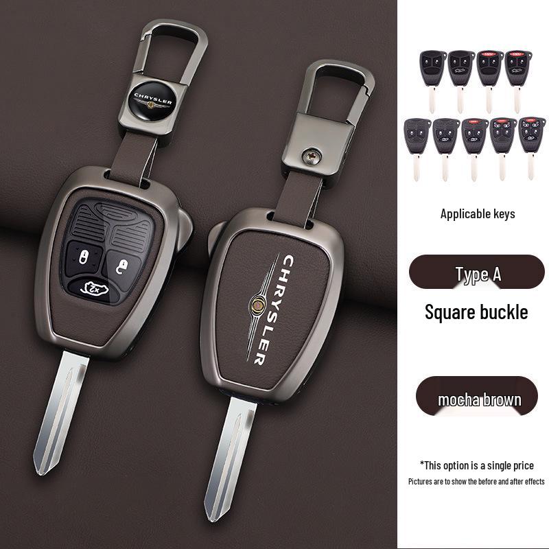 Chrysler 300C Key Case for 2006-2007 Models: Remote Control Metal Shell & Buckle