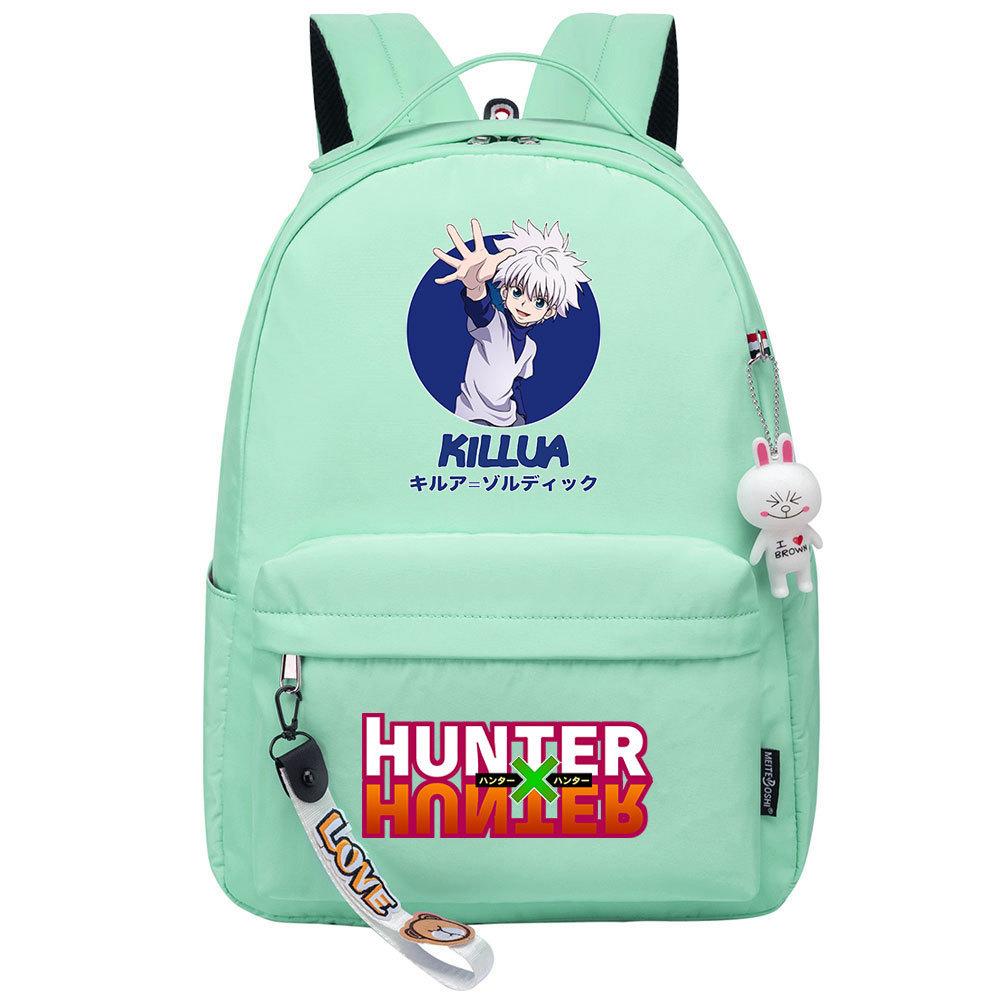 Popular Cartoon, Full-Time Hunter, Printed Schoolbag For Primary And Secondary School Students, Cute Girls' Casual Backpack.