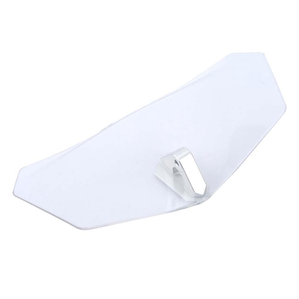 Universal Motorcycle Adjustable Windscreen Wind Deflector Windshield (Transparent)
