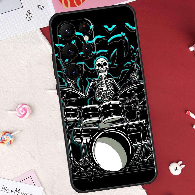 Musical Drum Drumsticks Drummers Case For Samsung Galaxy S26 Ultra S23 S22 S21 S20 S24 S25 Ultra S10 Plus S25 FE Cover Shell