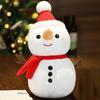 23-40cm Santa Claus Doll Plush Toy Christmas Gift Sprite Snowman Doll Crystal Super Soft Girl Christmas Holiday Gift Cute Doll