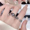 Chain Texture Color Zir*****Pen Ring Women'S Personality Fashion Niche Design High-End Ring Index Finger Ring