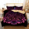 100% Polyester Bedclothes Black Duvet Cover Bedding Sugar Skull Bedroom Comforter Set King Size Bedding Bed Set Cover Double Kid