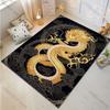 1PC Golden Chinese Dragon Amid Clouds Carpet for Living Room Bedroom Sofa Home Decor Rus Non-slip Floor Mat Luxury Gift