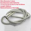 1PCS Stainless Steel Flexible Tube Extension Spring 1.2mm Wire Diameter Various Outer Diameter Choices 1000mm Length