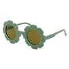 Fresh Cute Sweet Trendy Flower Round Fashion Sunglasses, Boys Girls Outdoor Sports Vacation Travel Supply Photo Prop Eyewear