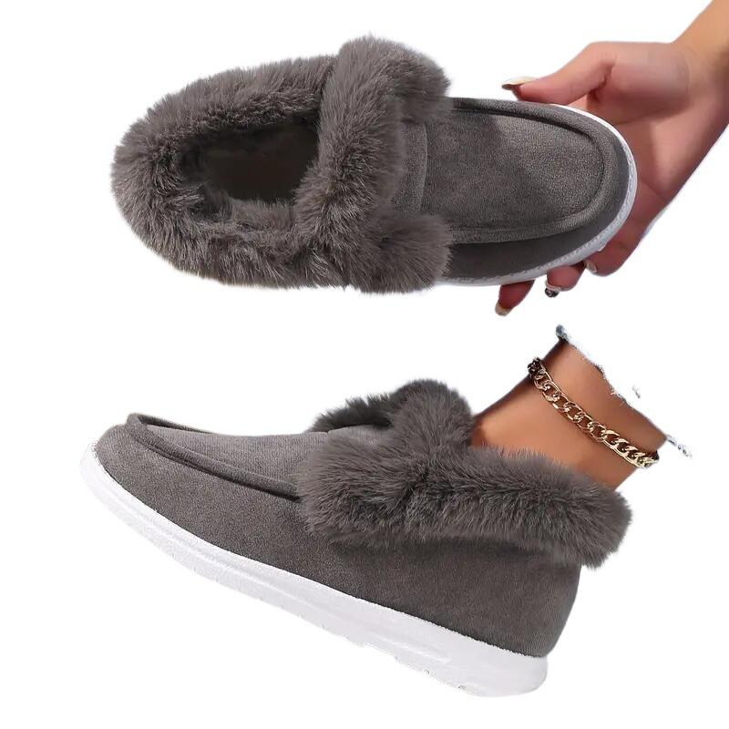 Size 35-43 spot casual snow shoes 2025 autumn and winter new low-top velvet men's and women's foot cotton shoes