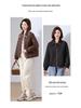 Women's Short Quilted Diamond Cotton Jacket - 2024 Autumn/Winter Casual Loose Fit for Middle-Aged Women