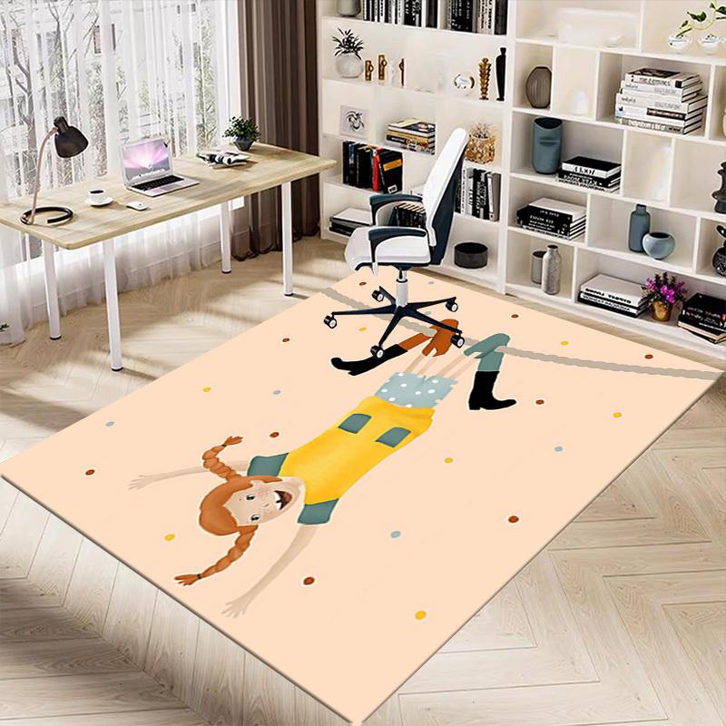 1PC Girl, Hanging Extra Large Non Slip Floor Carpet, Office, Family, Bedroom, Studio   Large Area Rug Indoor Rugs, , Vibrant Colors